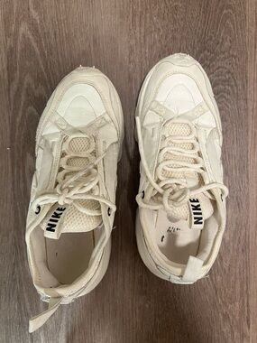 Nike Cream Lace-Up Chunky Sneakers